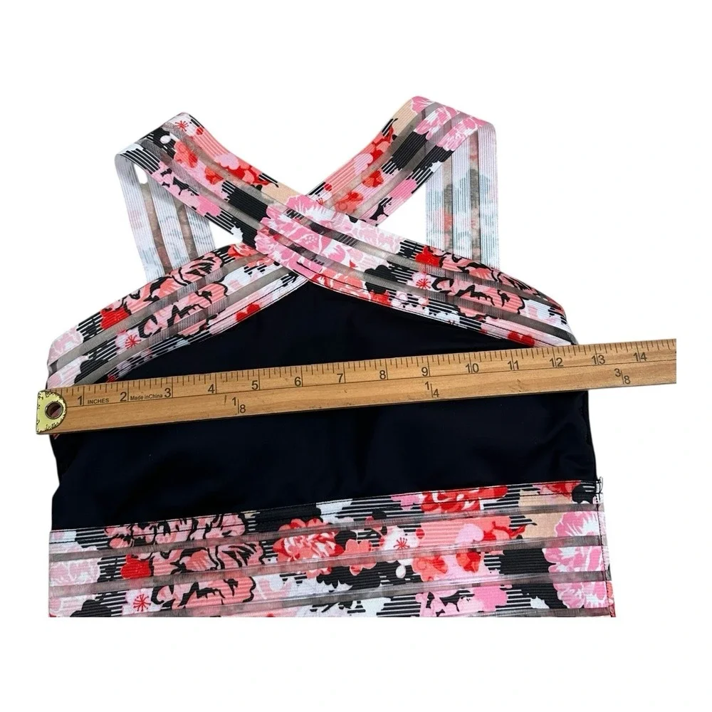 Kenneth Cole New York Women's Sweet Sakura Cross Strap Neck One‎ Piece SZ: SMALL